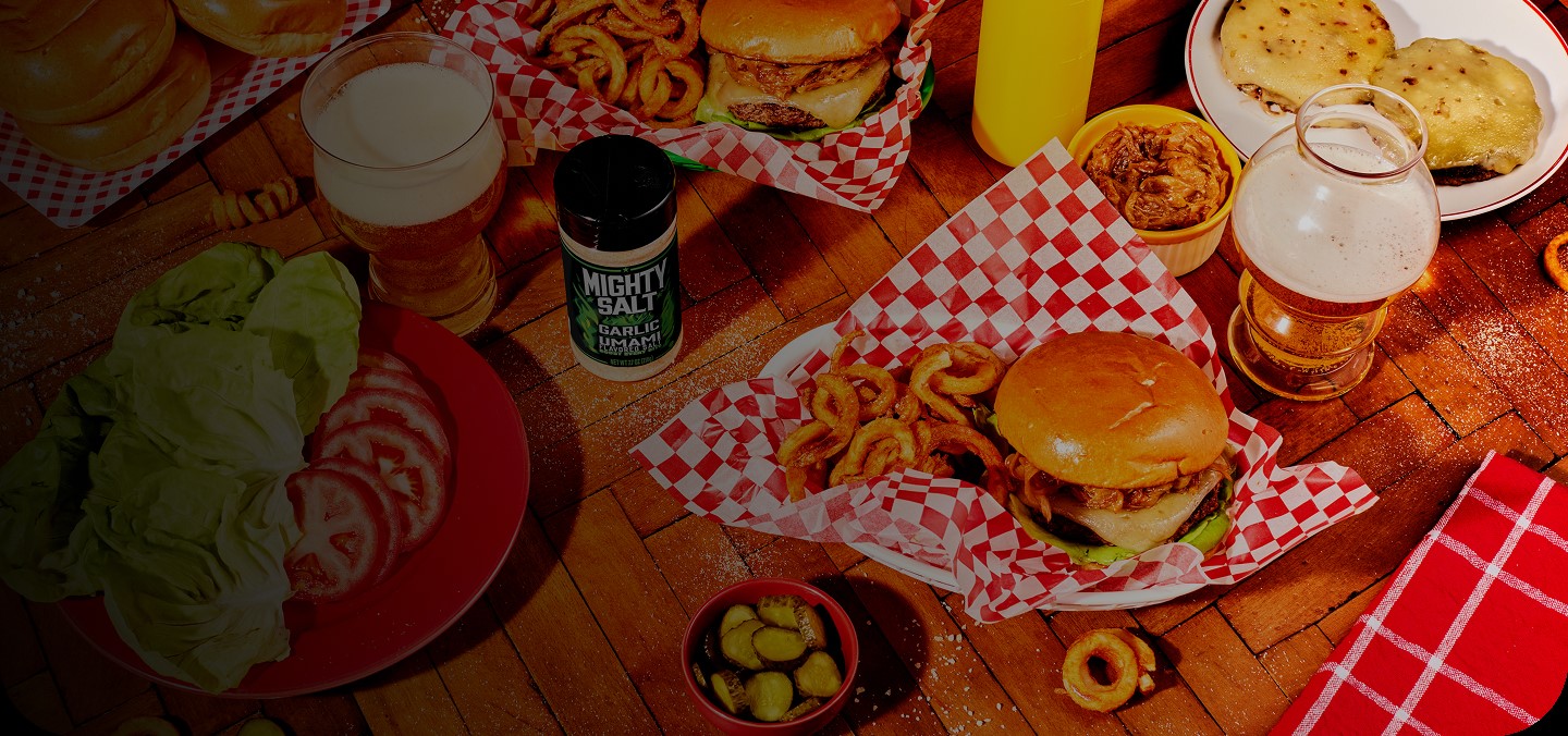 Garlic French Onion Burger Banner Image