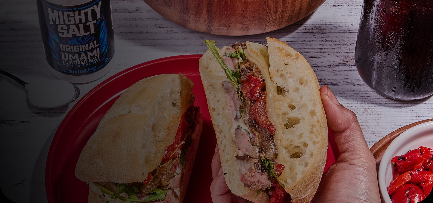 Grilled Ribeye Steak Sando Banner Image