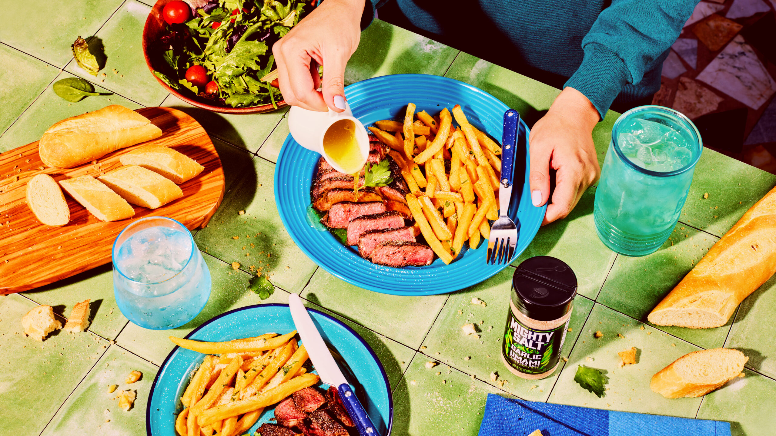 Garlic Butter Steak Frites Image Card