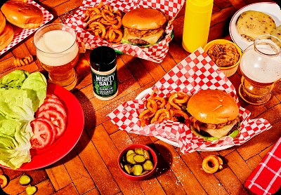 Garlic French Onion Burger Image Card